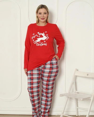 Pyjamas en coton pour femmes Royalfashion Noël GRANDE TAILLE