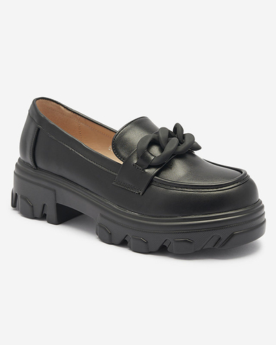 OUTLET Mocassins pour femme en noir Aromg- Footwear