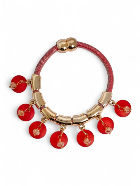 Bracelet pour femmes avec perles et paillettes