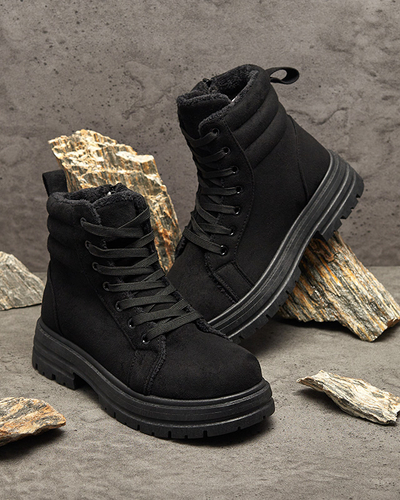 Bottes de trappeur isolées pour femmes en colozre noir Tivica - Footwear