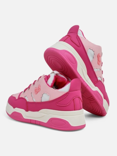 Royalfashion Baskets de sport pour femmes sur semelles épaisses Velocity