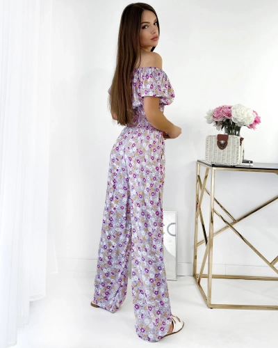 Royalfashion Ensemble floral deux pièces pour femmes