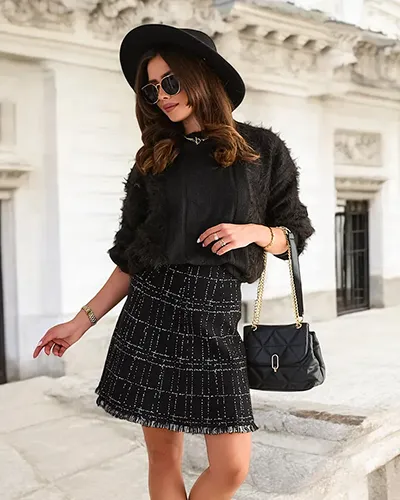 Royalfashion Jupe courte imprimée pour femme