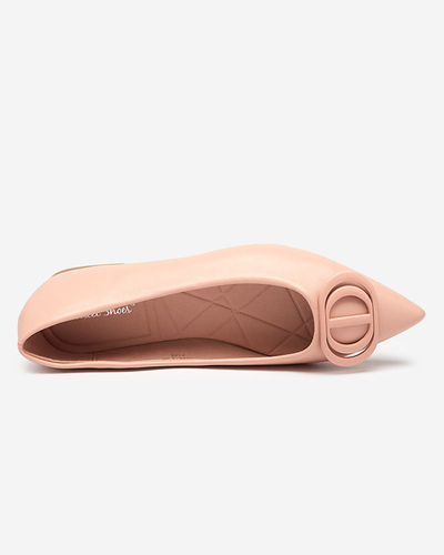 Ballerines pointues roses pour femme avec ornement sur le bout Manico - Footwear
