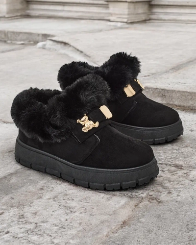 Royalfashion Bottes courtes pour femmes a'la bottes de neige Dobis