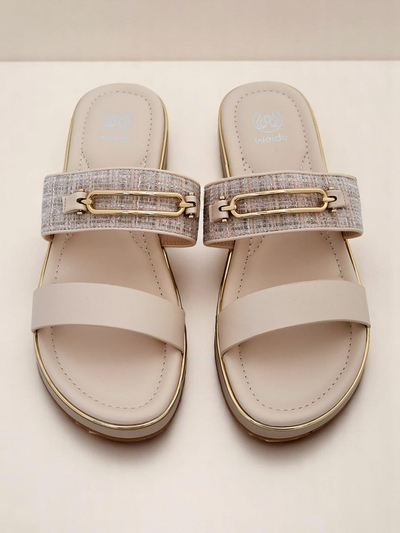 Royalfashion Pantoufles plates pour femmes Mamma