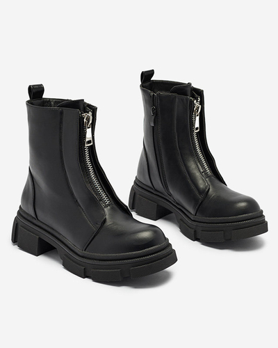 OUTLET Bottes hautes noires isolées pour femmes Slovys- Footwear