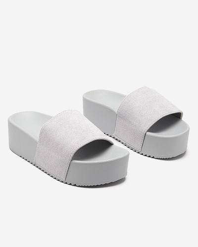 Sandales grises pour femmes sur une plateforme haute Patti - Footwear