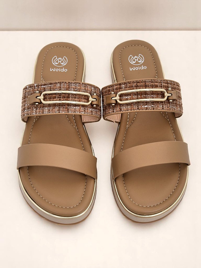 Royalfashion Chaussons plats pour femmes Mamma
