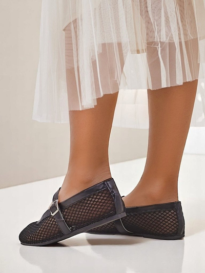 Royalfashion Ballerines ajourées pour femmes à bride Naommi