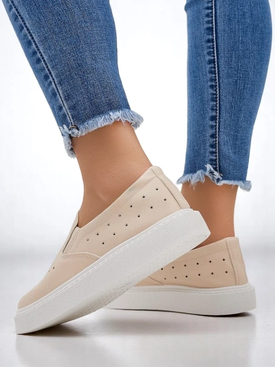 Royalfashion Chaussures de sport à lacets perforées pour femmes Vaned