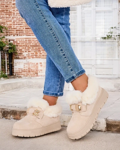 Royalfashion Bottes courtes pour femmes a'la bottes de neige Dobis