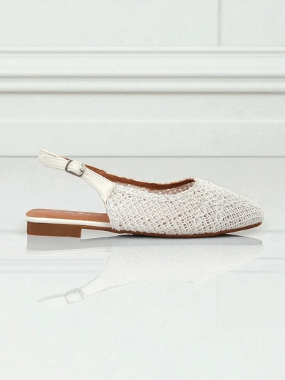 Royalfashion Sandales pour femmes à talon ouvert Breeze Woven