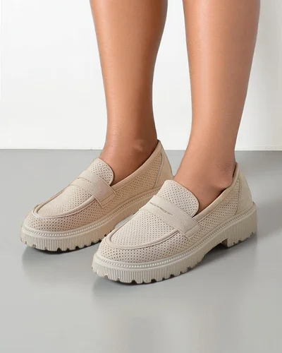 Mocassins en éco-suède Royalfashion pour femmes Dunes