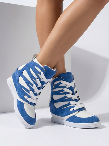 Royalfashion Bottes sportives pour femme à talon Pamstinsa