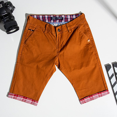 Short homme marron et bordeaux - Vêtements