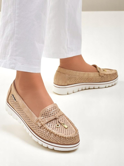 Royalfashion Mocassins perforés pour femmes Elissas