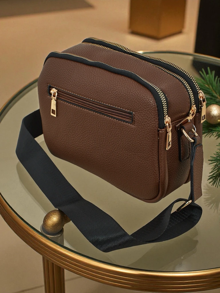 Petit sac à main matelassé Corinne en cuir écologique pour femmes