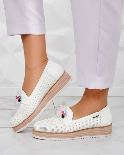 Royalfashion Mokassins avec pierres colorées Restea