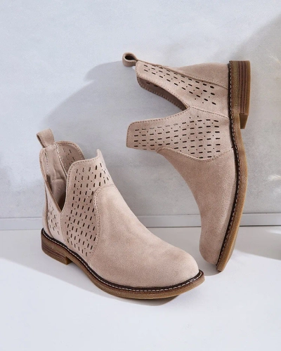 Royalfashion Bottes eko en daim Ovilla pour femme