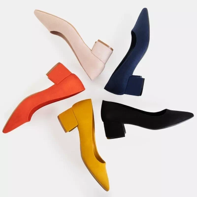 OUTLET Escarpins femme en éco-daim noirs Taira - Chaussures