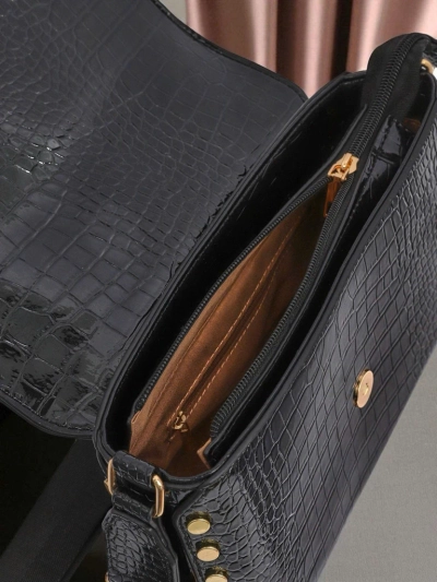 Royalfashion Petit sac à main verni pour femme en similicuir Nexa Vale