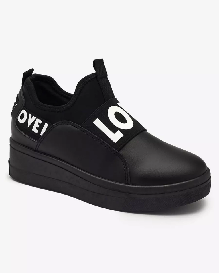 Chaussures de sport noires à ancre cachée pour femmes Dasesa- Footwear