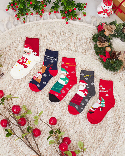 Royalfashion Lot de chaussettes de Noël pour femmes 5/pack