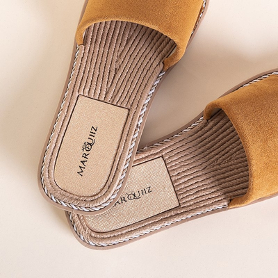 OUTLET Pantoufles Vicoria marron pour femme - Footwear