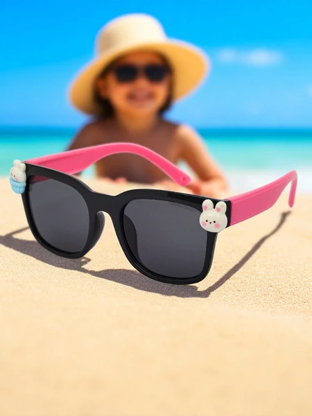 Royalfashion Lunettes de soleil étincelantes et ensoleillées pour enfants avec décorations