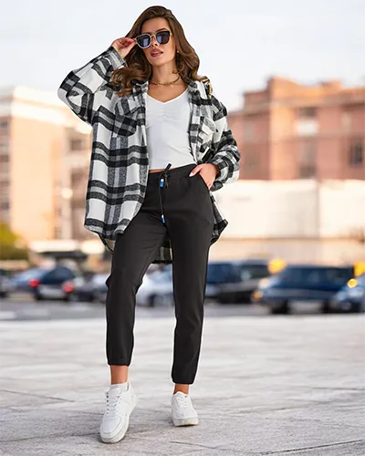 Royalfashion Pantalon de survêtement pour femmes