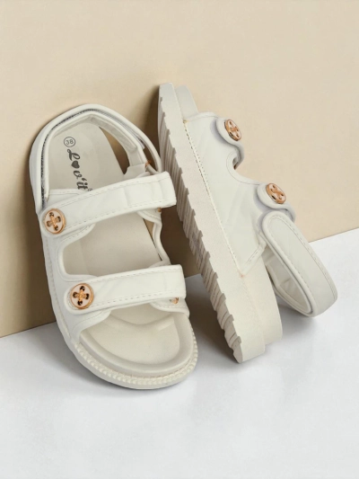 Royalfashion Sandales pour femmes à semelle épaisse Vivere
