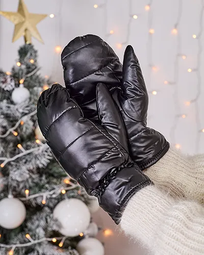 Royalfashion Gants noirs pour femme