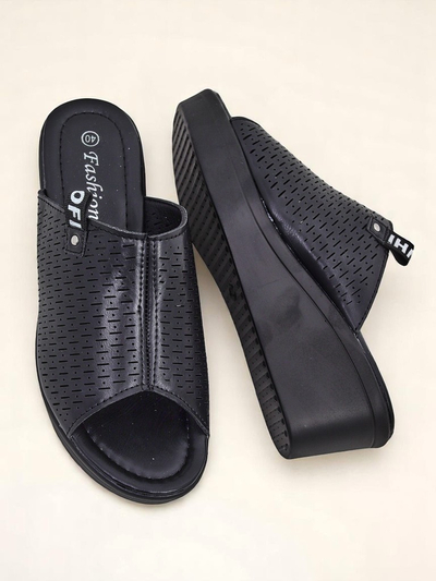 Royalfashion Sandales compensées pour femmes Luna Wedge