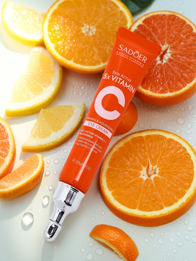 Sadoer Crème Illuminatrice Contour des Yeux 5x Vitamine C