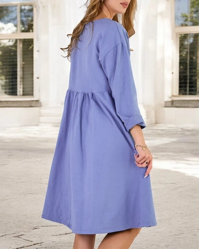 Royalfashion Robe en tissu pour femme