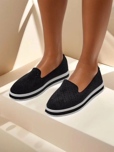 Royalfashion Mocassins perforés pour femmes Cerrole