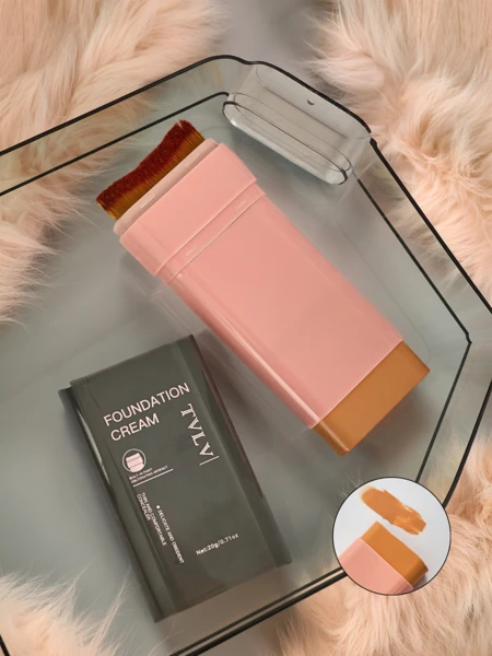 TVLV Fond de teint matifiant en stick avec pinceau intégré Beige Chaud