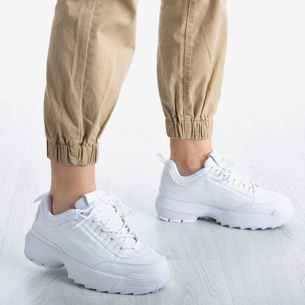 Chaussures papa blanches à lacets Osetrellia - Chaussures 1