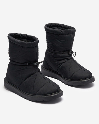 Bottes isolées noires pour femmes a'la bottes de neige Kaliolen - Chaussures