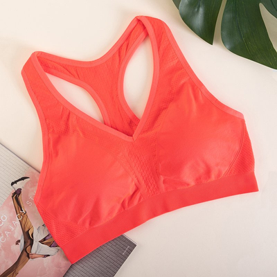 Soutien-gorge de sport pour femme orange - Sous-vêtements