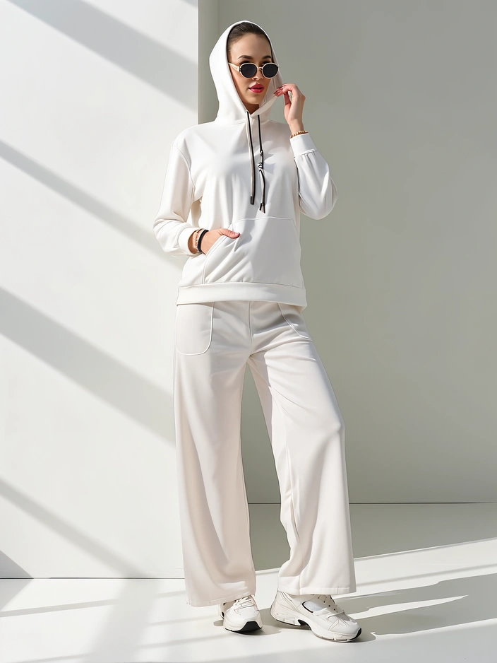 Royalfashion Ensemble décontracté en viscose pour femme