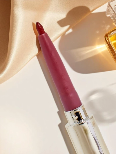 Rouge à lèvres liquide et crayon à lèvres 2-en-1 Crème Rose