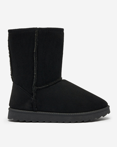 Royalfashion Noir bottes a'la bottes de neige pour femmes Leaner