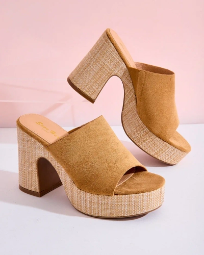 Royalfashion Tongs à talons Voxon pour femme