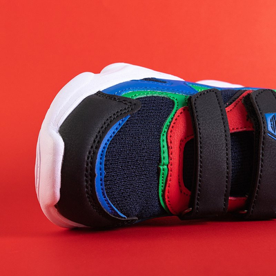 Chaussure de sport enfant bleu marine avec empiècements colorés Jello - Footwear