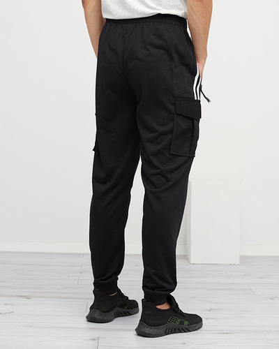 Pantalon de survêtement noir pour homme - Vêtements