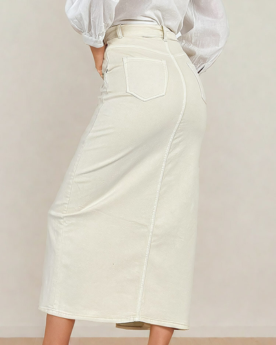 Royalfashion Jupe en denim pour femme