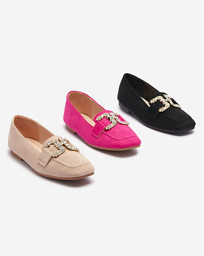 Mocassins noirs pour femmes Jaorica- Footwear