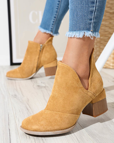 Bottes isolées Camel pour femmes sur le poteau Karela - Footwear